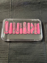 Load image into Gallery viewer, Pink Matte Chrome Nails